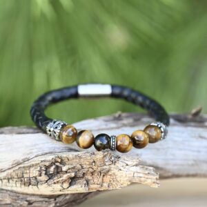 Hilpharakas Nahast Käevõru "Tiger Eye"