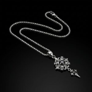 Kaelakee "Skull Cross"