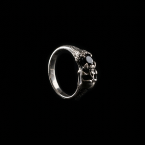 925 Hõbesõrmus "Skull Tribal Band"
